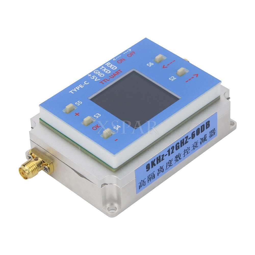 Digital Programmable Controlled Attenuator Module 60dB TFT Display SMA Female