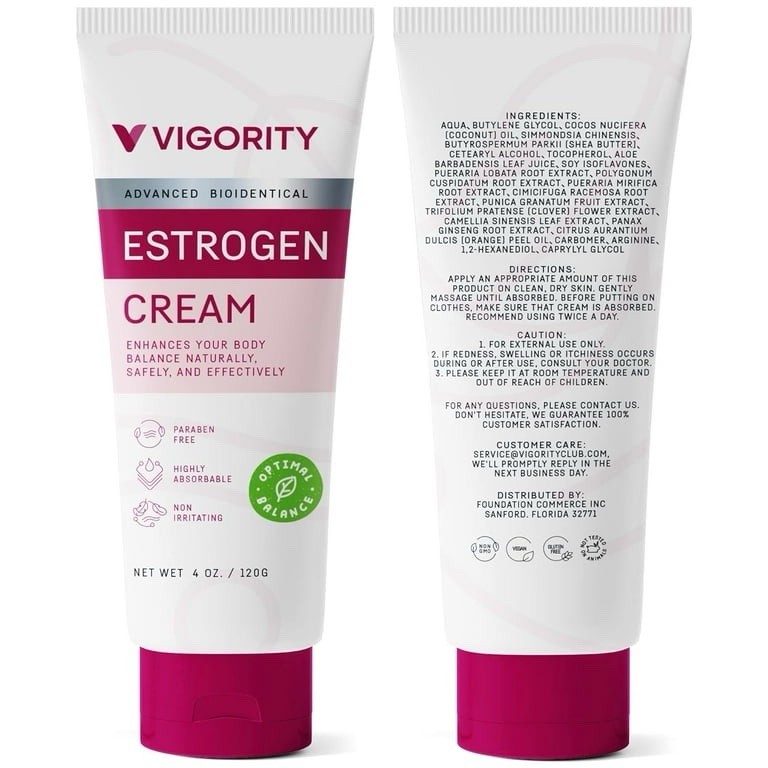 Vigority Estrogen Cream 4 oz