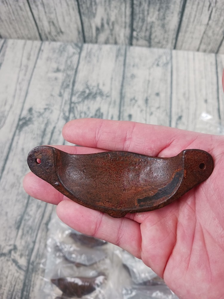 Vintage Cast Iron Drawer Pulls (39) Ornate, Rustic, Petina, (3") Pre-Owned