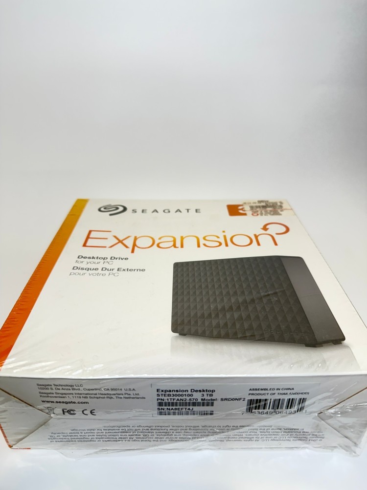 Seagate External Hard Drive 3T USB NIB with plastic wrap
