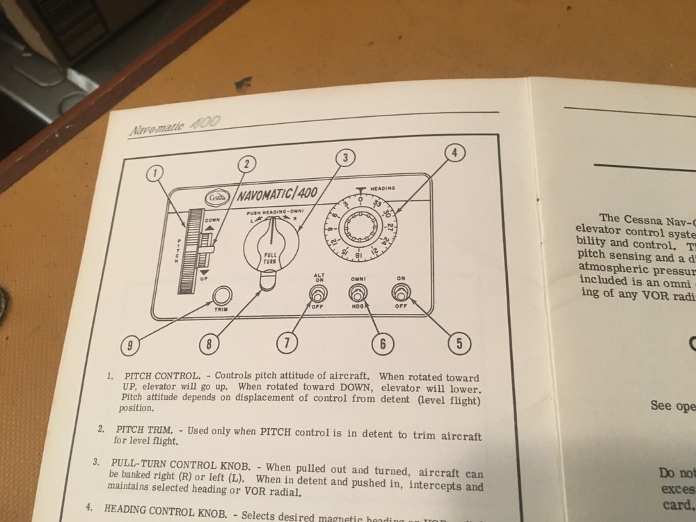 Cessna ARC Navomatic 400 Owner's Manual
