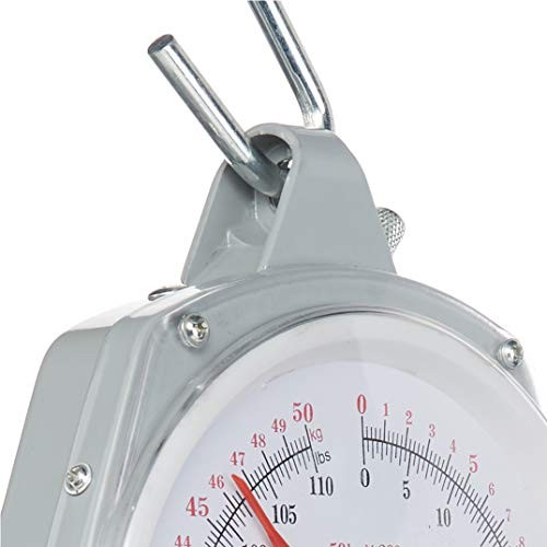 Pit Bull 1 X 110 lb. Hanging Spring Kitchen Dial Scale, Silver