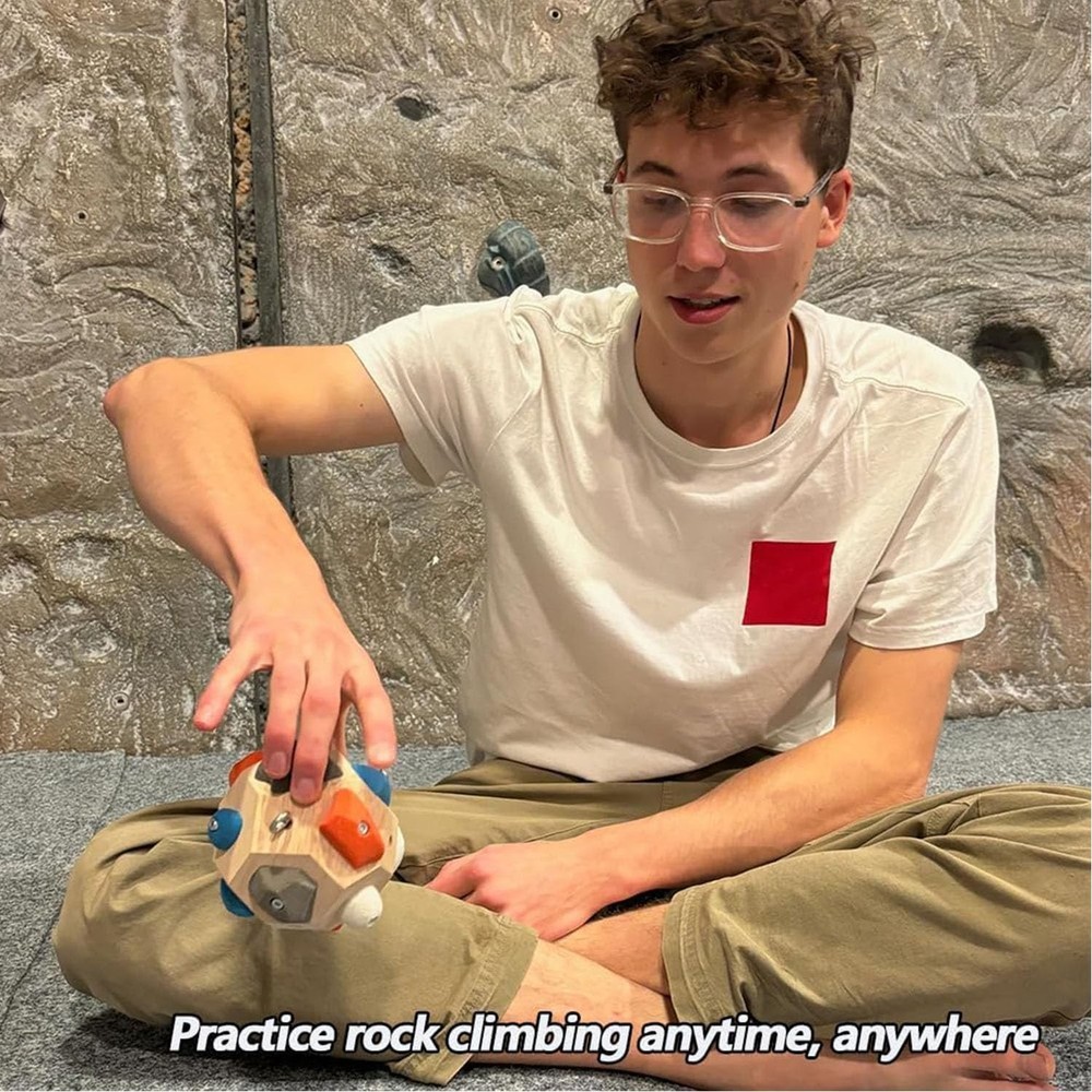 Handcrafted Boulder Block - Build Strength and Precision, Rock Climbers Gift ...