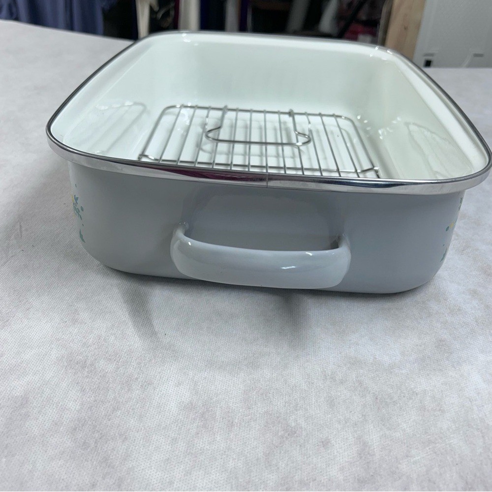PIONEER White and Silver Bakeware Set Roaster