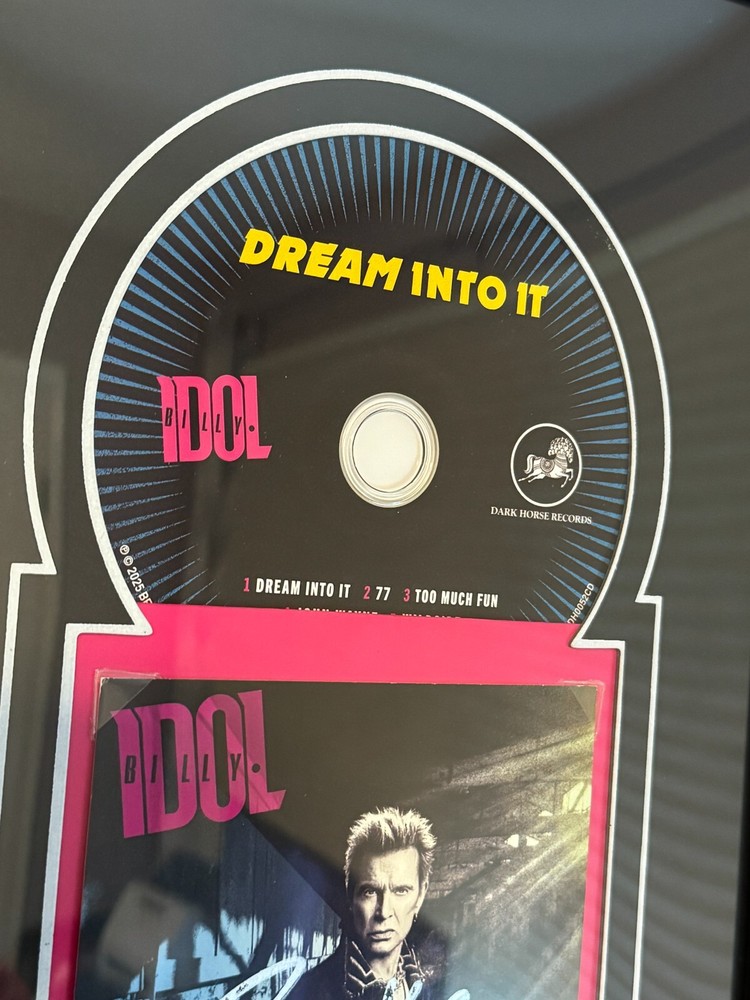 Billy Idol Autographed Dream Into It Signed Art Card with CD