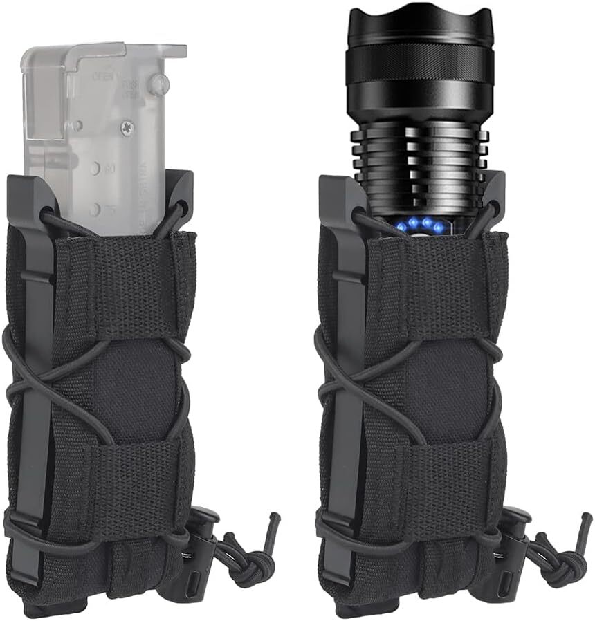 US Molle Mag Pouch 9mm/.40 Caliber Single Stack Mags Adjustable Magazine Holster