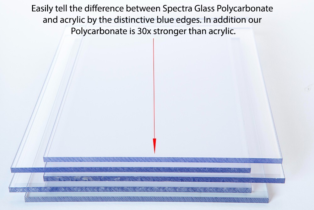 Spectra Glass Clear Polycarbonate. Select Your Size and Thickness! Nominal Cut.