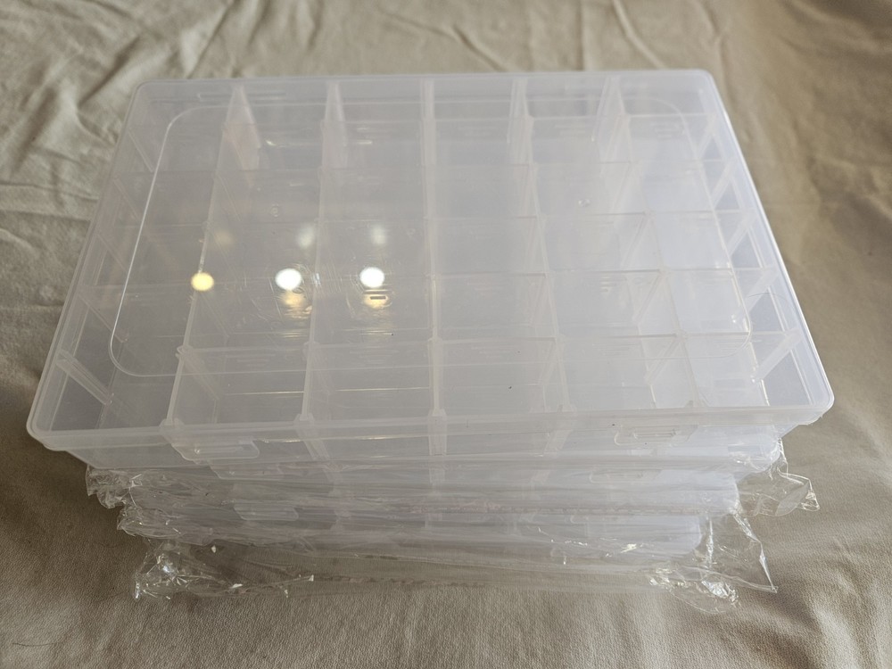 36 Grids Bead Organizer, Plastic Organizer Box, Bead Storage Containers, Clear S