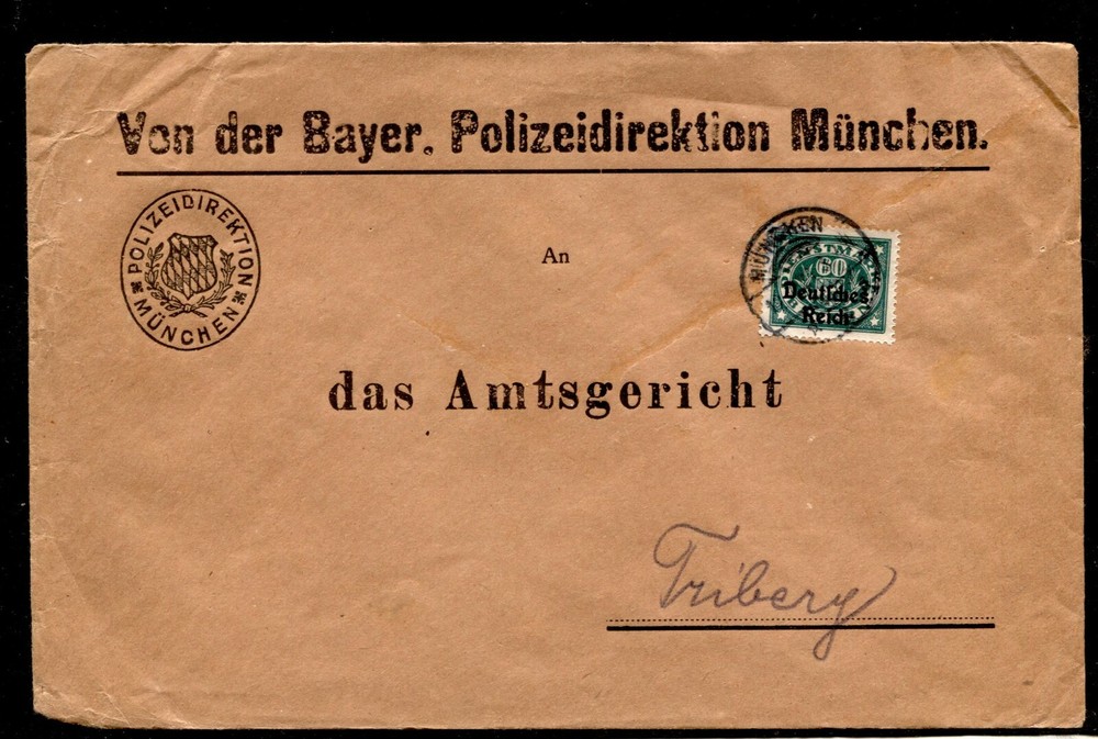 Bavaria - Two Dienstbriefe Nach Triberg (BA-8)
