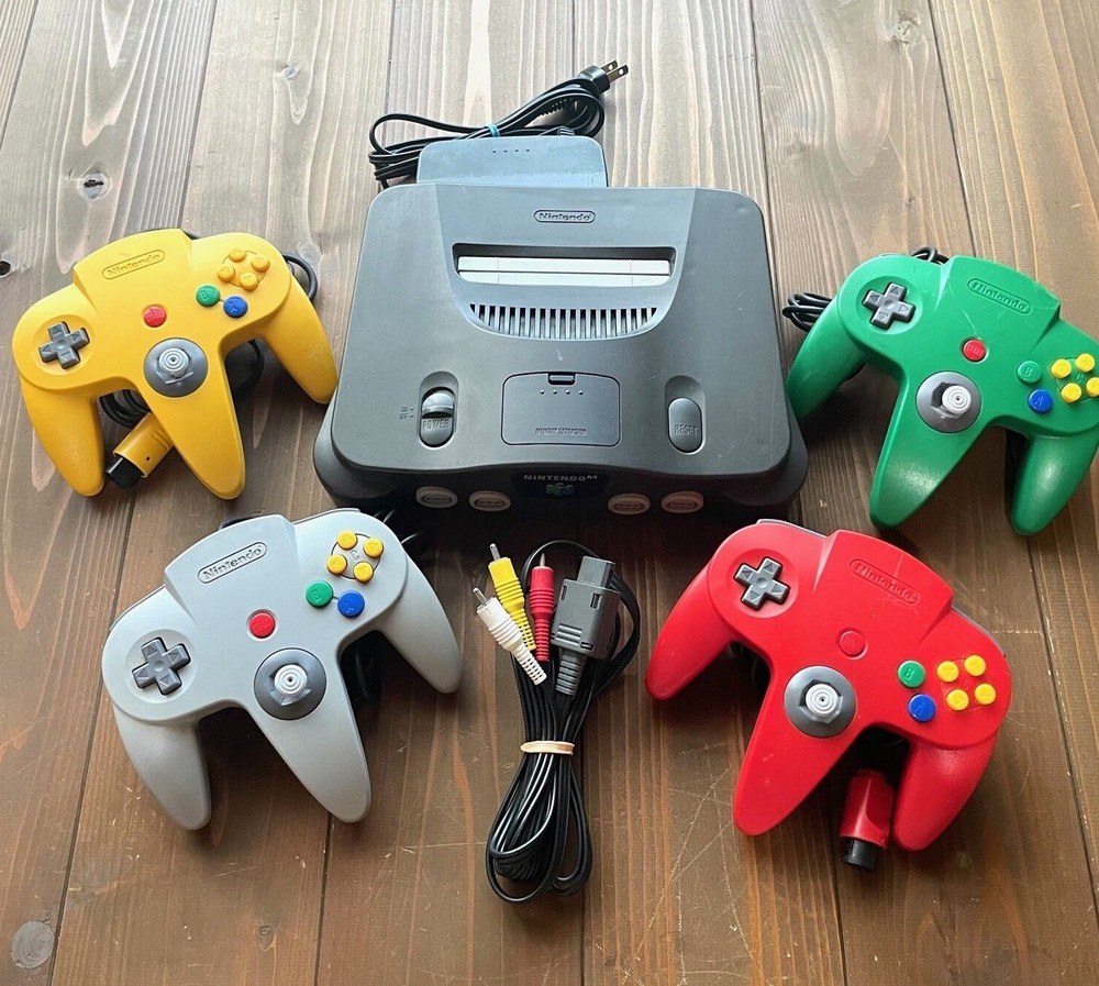 Authentic Nintendo 64 Console Add AV Cables N64 Controller(s) JPN Ver. TESTED
