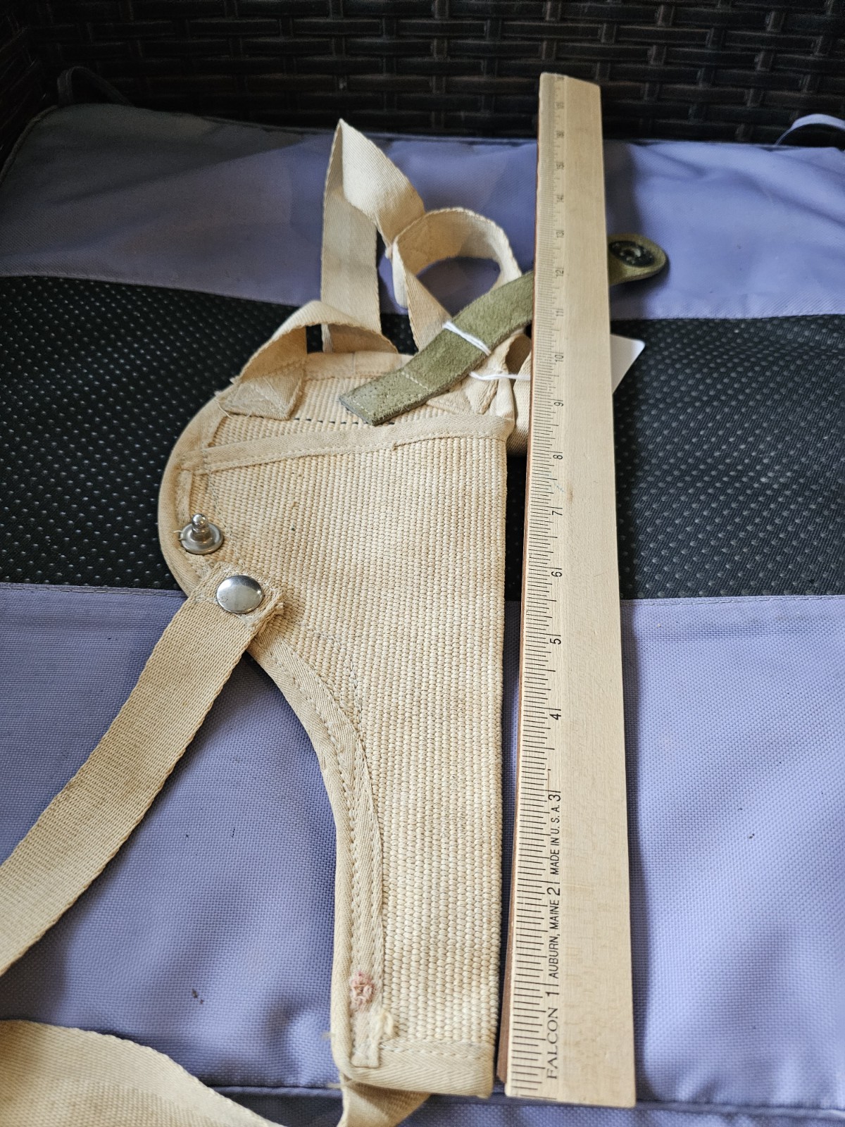 Vintage British holster Canvas Unknown Caliber Pre Owned Condition #11