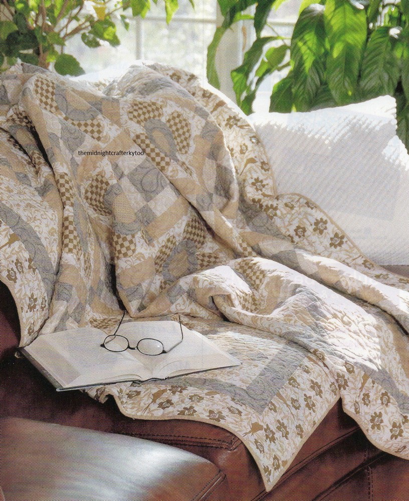 Neutral Chic Quilt Pattern Pieced/Applique RM