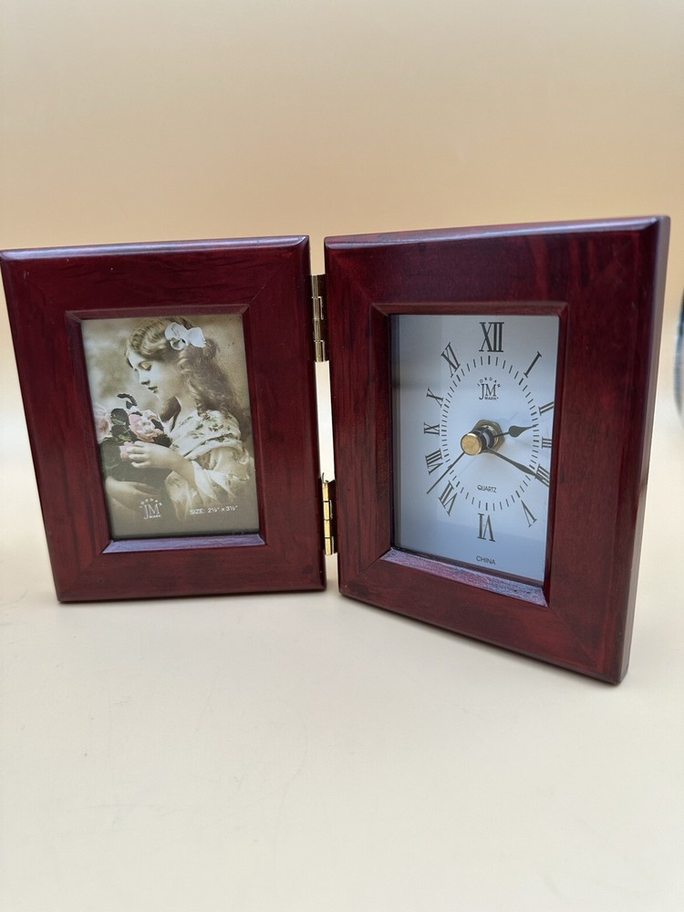 Jordan Mark Frame & Clock, & Separate Matching Stand Up Multi Frame