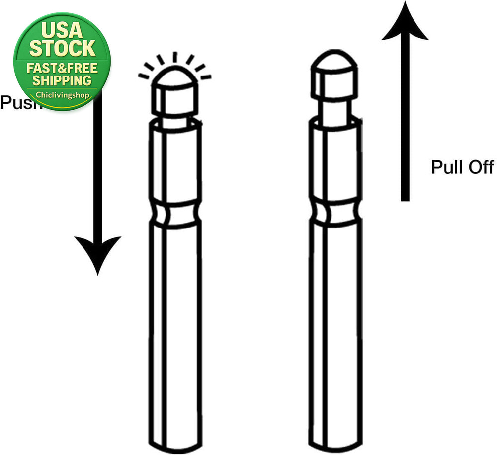 6PCS LED Bobber Light Replacement Battery CR430 Pin Type High Capacity Lithium
