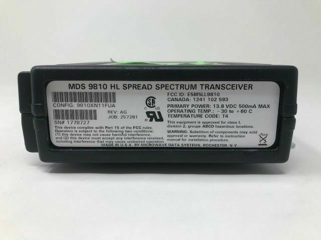 MDS 9810 HL Microwave Data Systems Spread Spectrum Transceiver - SCADA RADIO