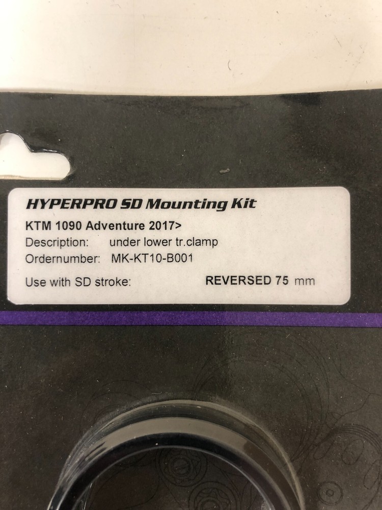 Hyperpro steering damper mounting kit. KTM 1090 Adventure (2017 - 2018)