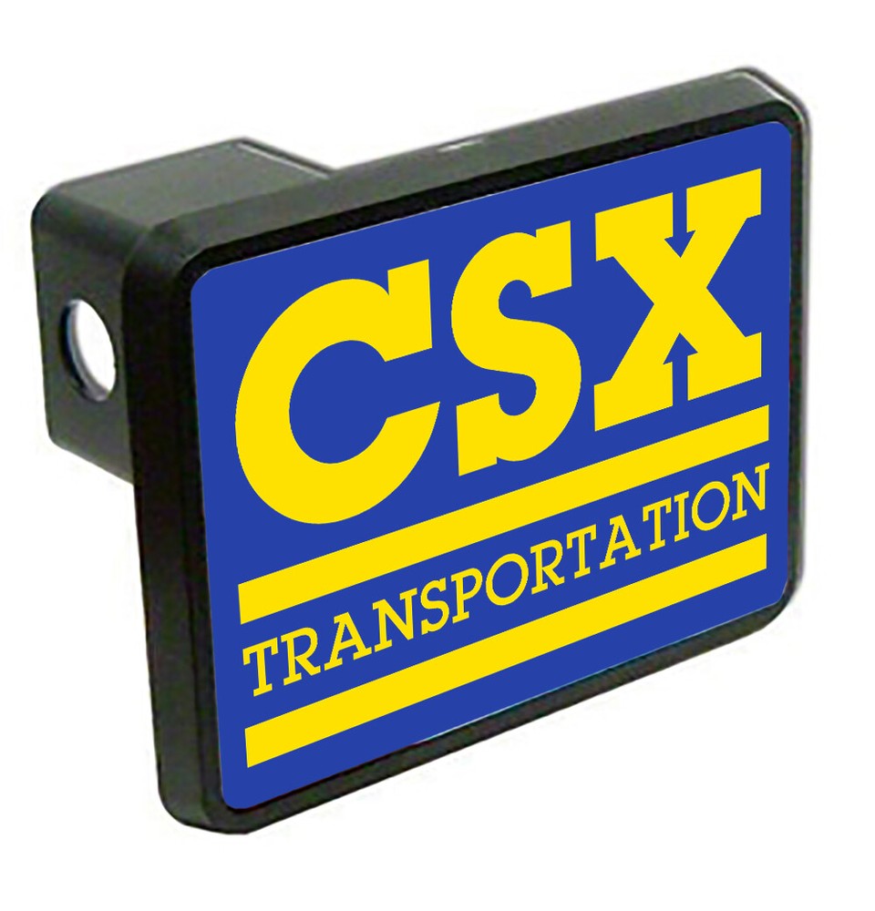 CSX Transportation Railroad Logo Train Trailer Hitch Cover