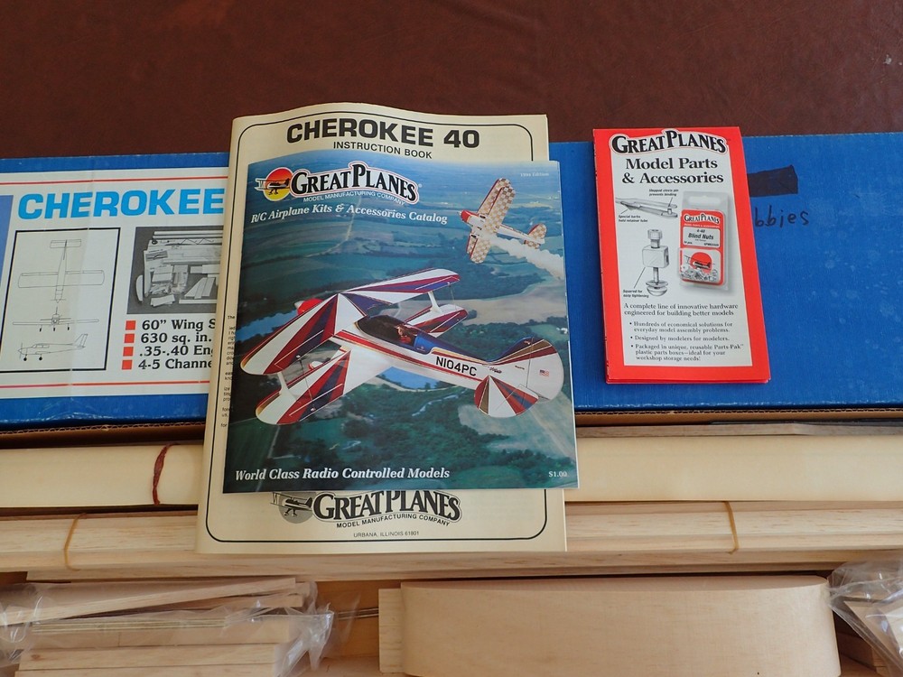 Great Planes Cherokee 40 Model Airplane Kit 60" Wing Span - NEW
