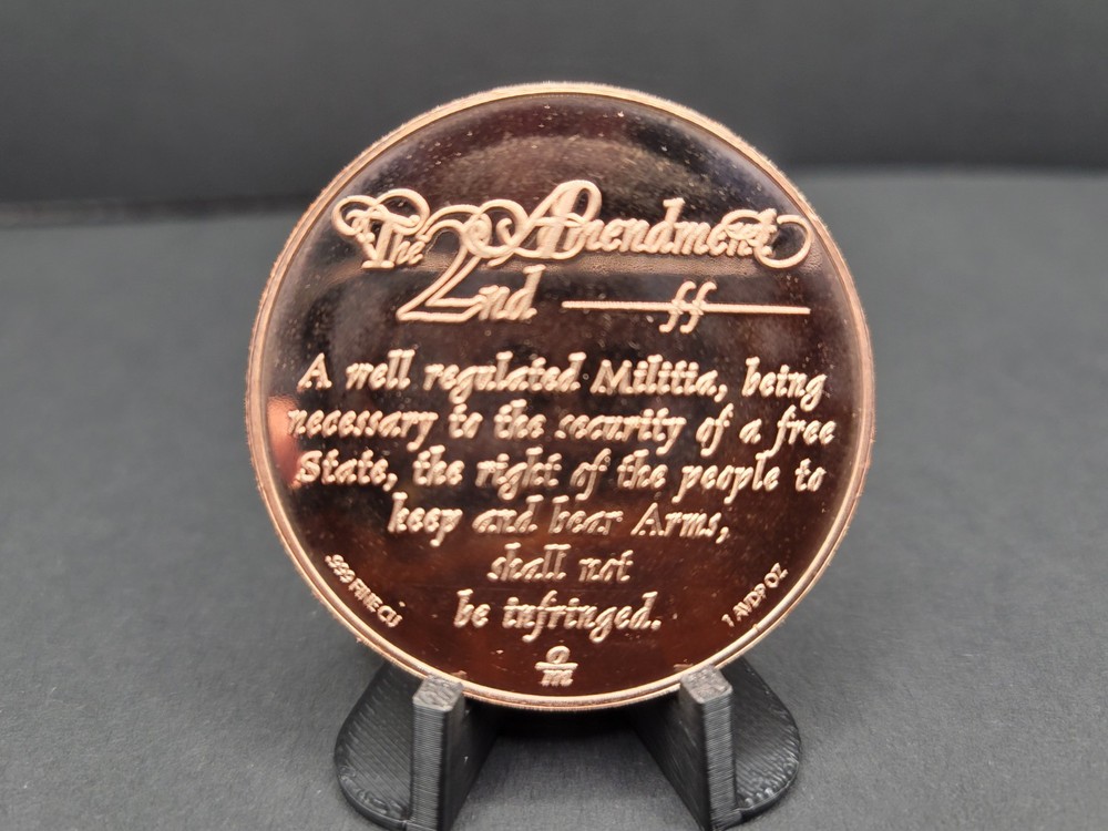 1oz Copper Round - Protect The Second Amendment - .999 Fine Copper