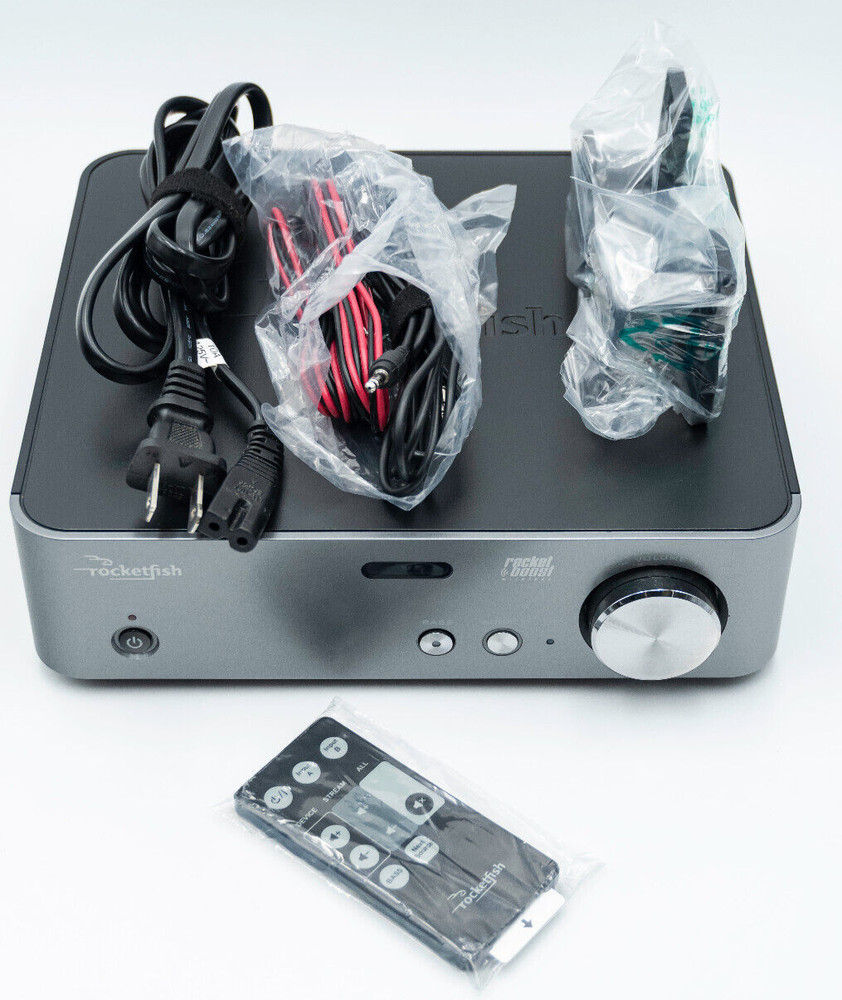 ROCKETFISH Wireless Amplified Audio Receiver RF-RBREC Expandable Wireless Audio
