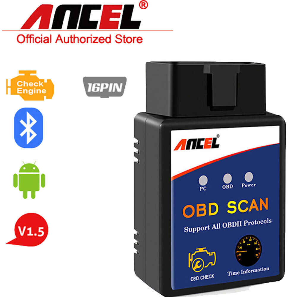 ANCEL ELM327 V1.5 Bluetooth Diagnostic Scan Tool OBD2 Code Reader Check Engine