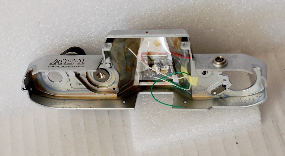 CANON AE-1 Program Top Cover Assembly w/ Flash Hot Shoe / Shutter Release Button