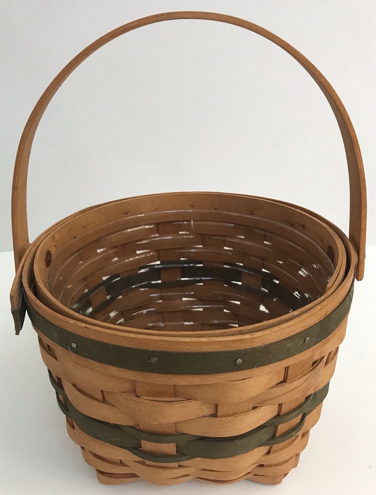 Longaberger 1994 Christmas Collection Jingle Bell Basket & Protector