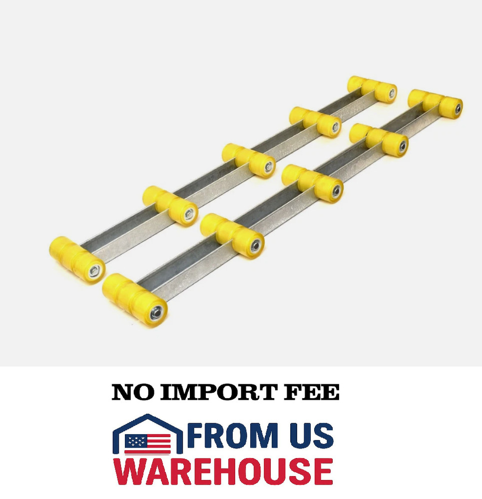 Tie Down 4 ft Poly-Roller Bunk Assembly Pair – Galvanized Boat Trailer Rollers