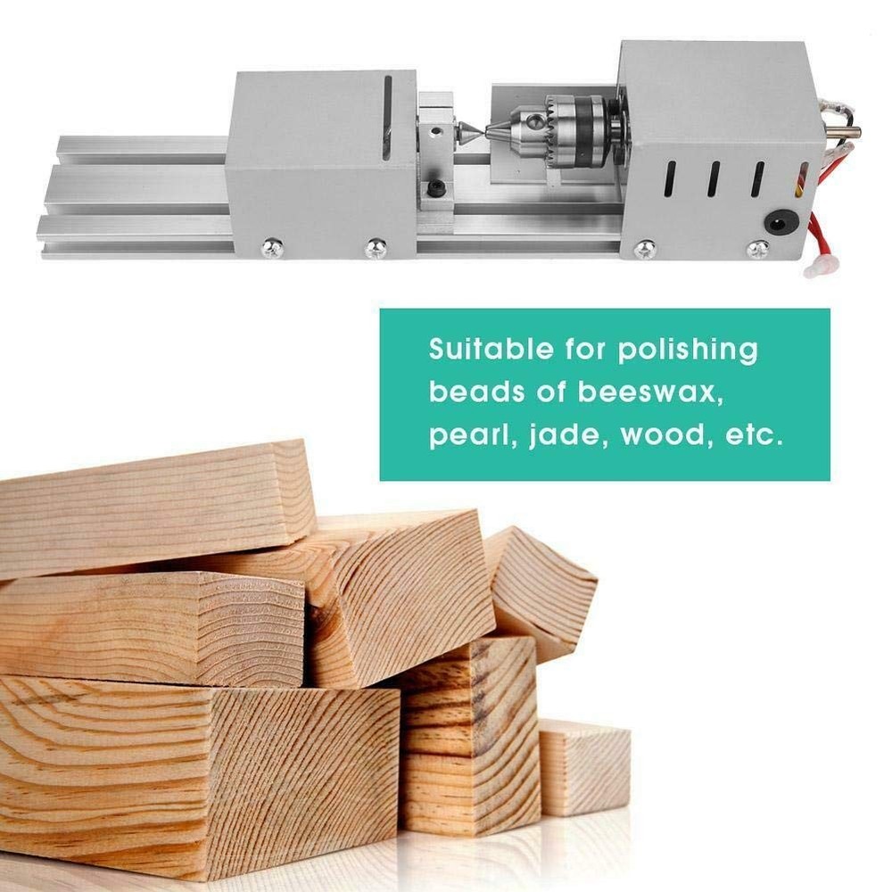 Mini Wood Lathe Machine for DIY Woodworking Projects and Crafts
