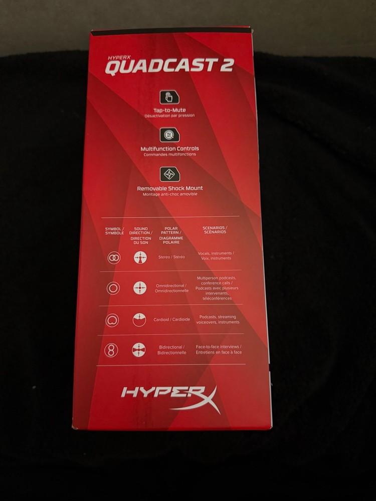 🔥NEW🔥 HyperX QuadCast 2 - USB Microphone for Gaming, Streaming and Podcasting