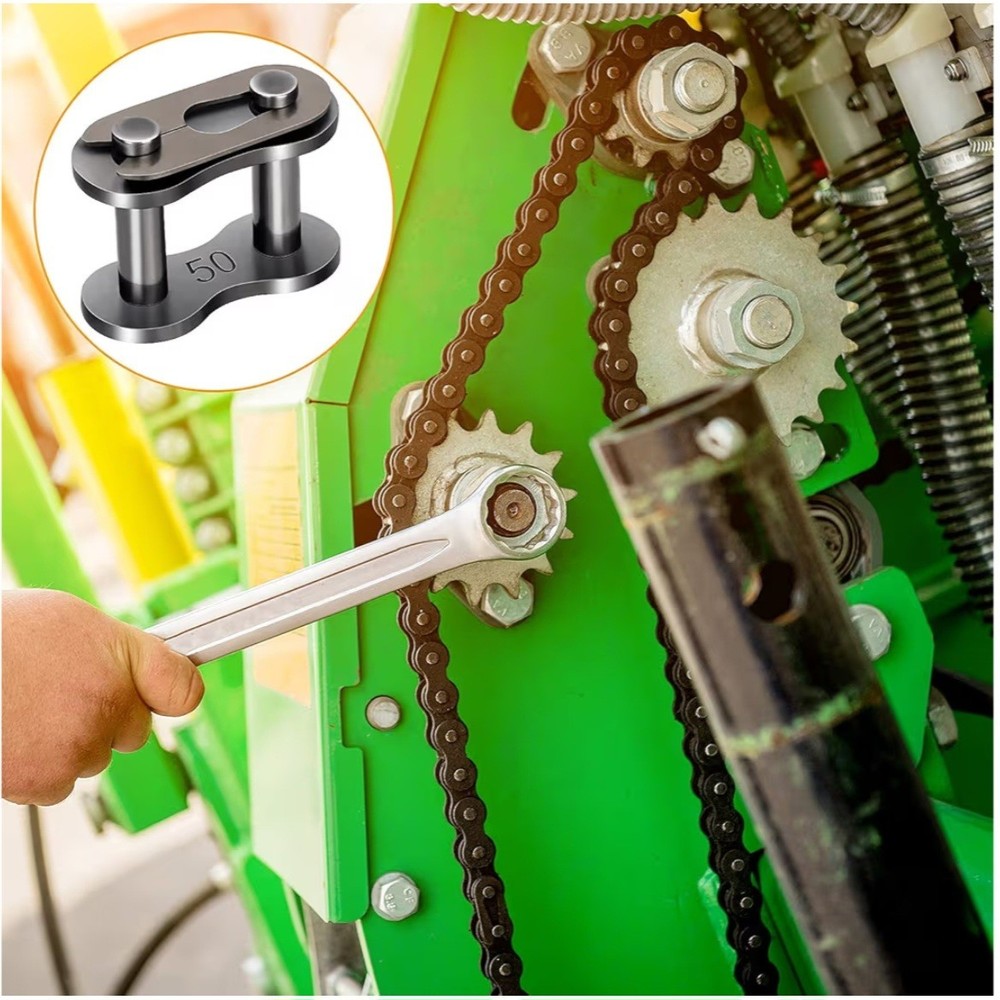 10 Pack #50 Roller Chain Connecting Links, Master Connector Link
