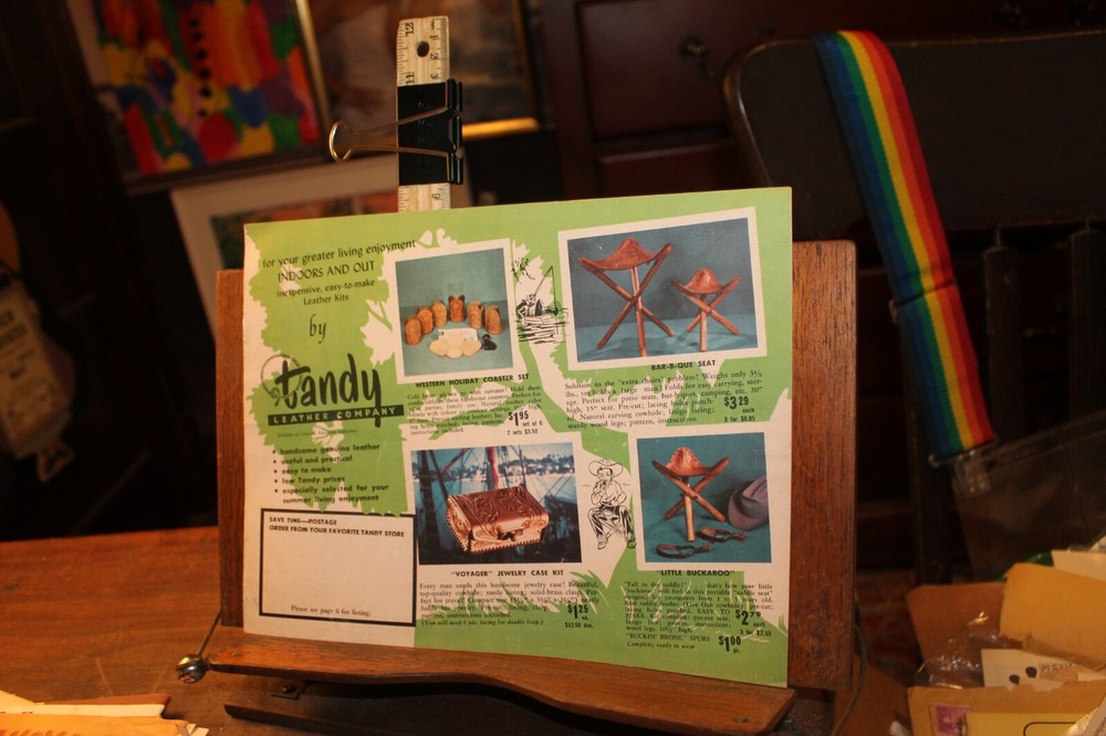Vintage 1950's Leather Craft Manual Catalog Tandy
