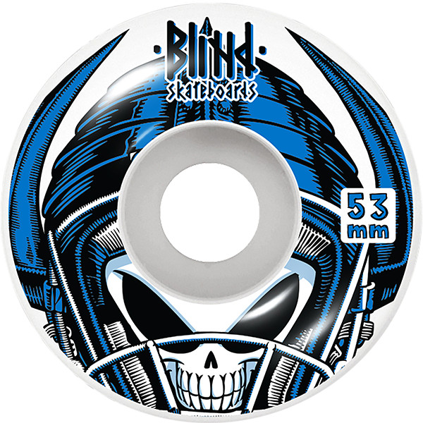 BLIND REAPER HELMET 53mm WHITE WHEELS SET