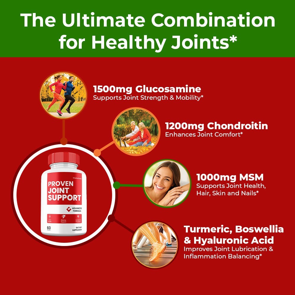 Proven Joint Support Capsules, Max Strength, Joint Support Supplement (10 Pack)