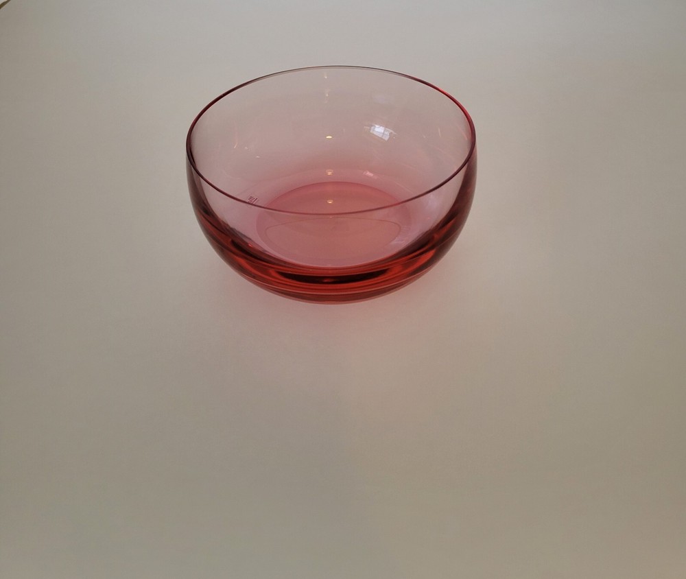 Culbuto Small Bow Plain Rosalin 4 3/4 in Diameter by Moser