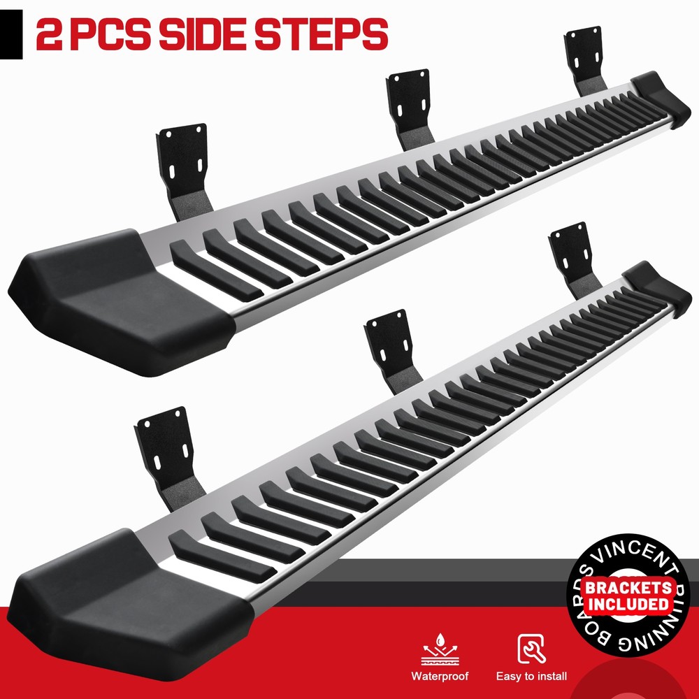 Side Protective Step 6" FOR 2004-2014 Ford F150 Super/EXT. Cab V Running Boards