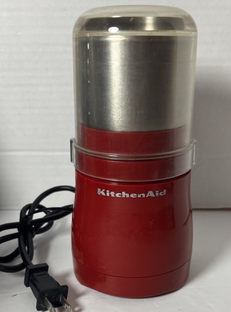 KITCHENAID Blade Coffee Bean GRINDER   Empire Red BCG100ER1 Removable Top