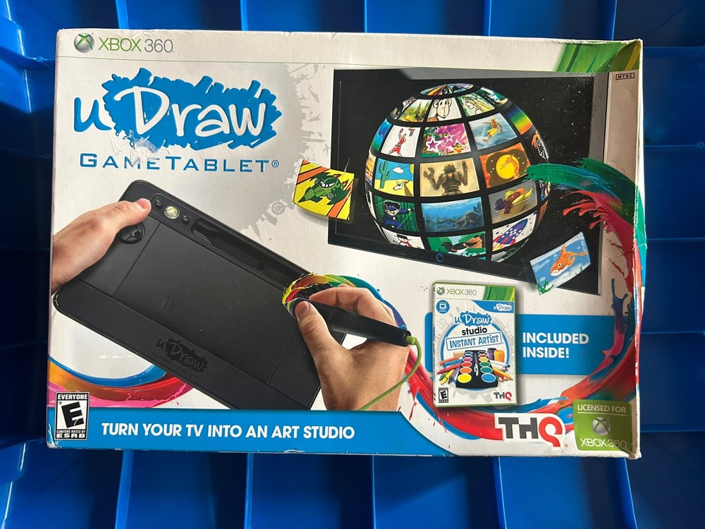 Microsoft Kinect Sensor Xbox 360 Bundle/with U Draw Game Tablet