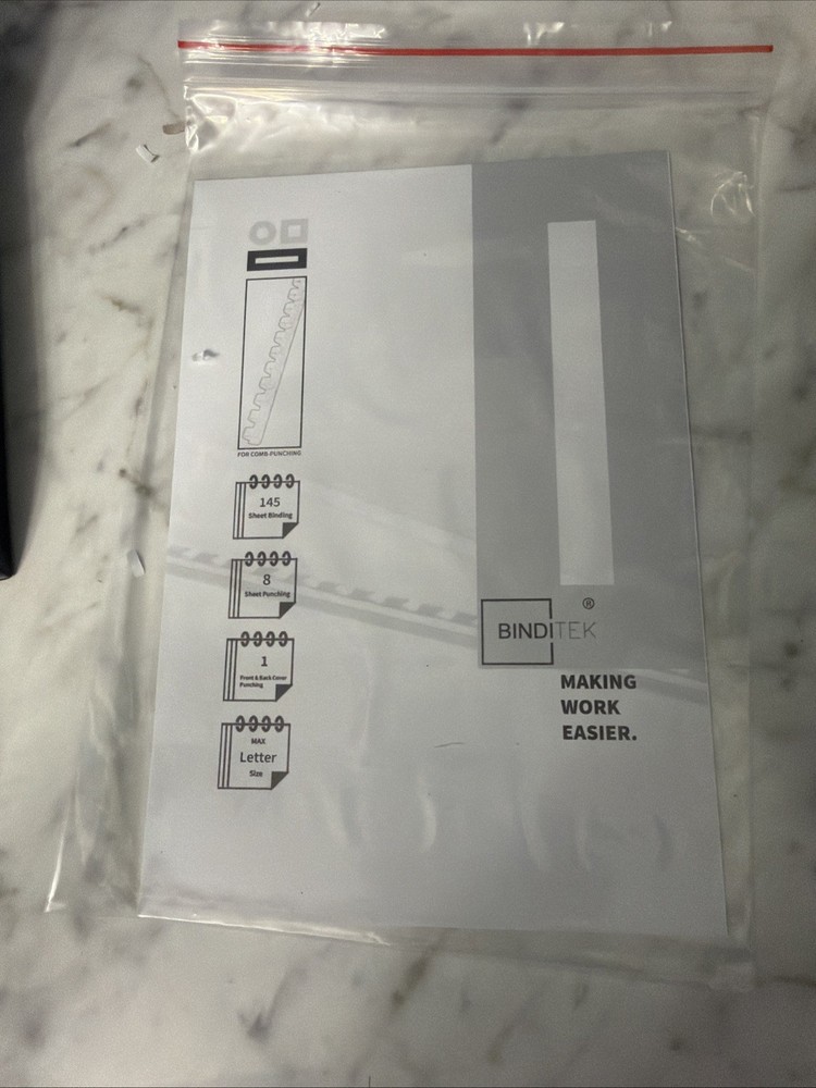 Binditek - ECOPLUS - Manual Comb Binding Machine - 19 Holes - 145 sheet binding