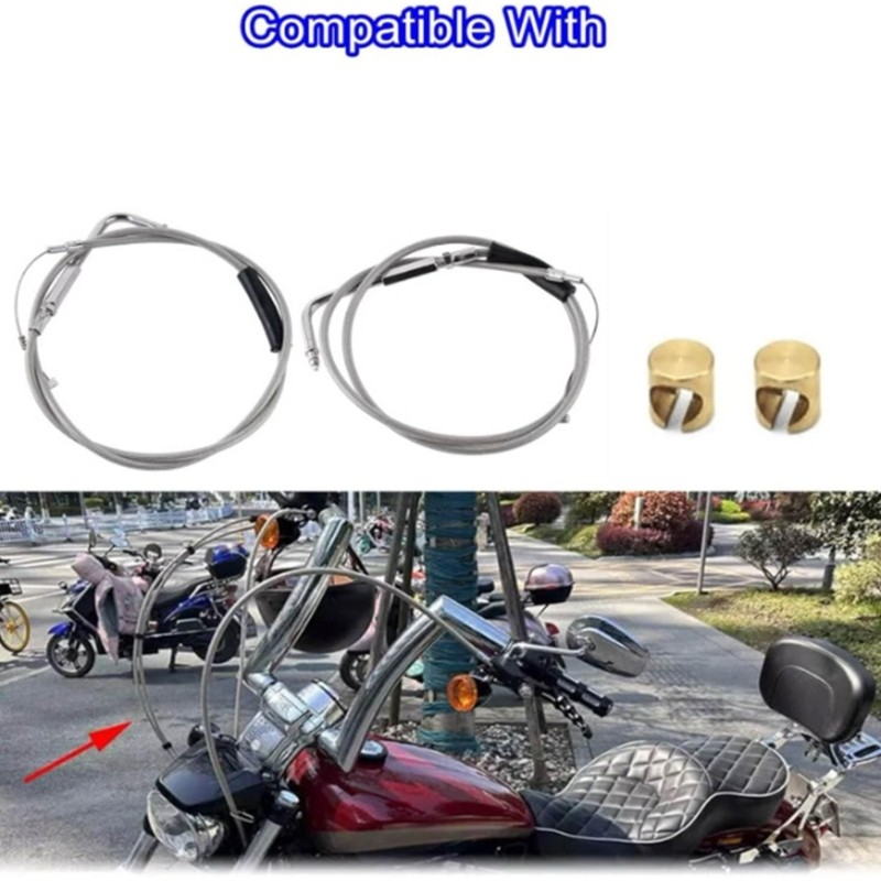 Replacement Accessories Stainless Steel Idle Cable for Davidson FXST FLST