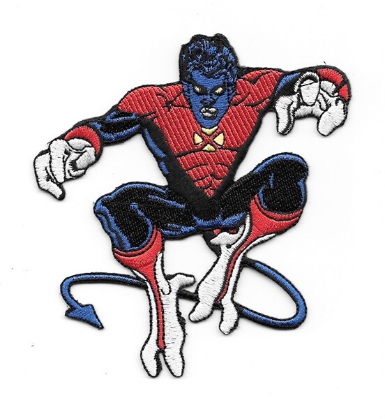 Marvel Comics X-Men NIGHTCRAWLER Leaping Figure EMBROIDERED 4.5" Patch