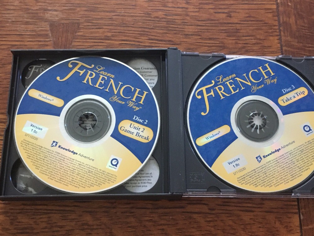 Learn French Your Way interactive CD-ROM 3 CD set