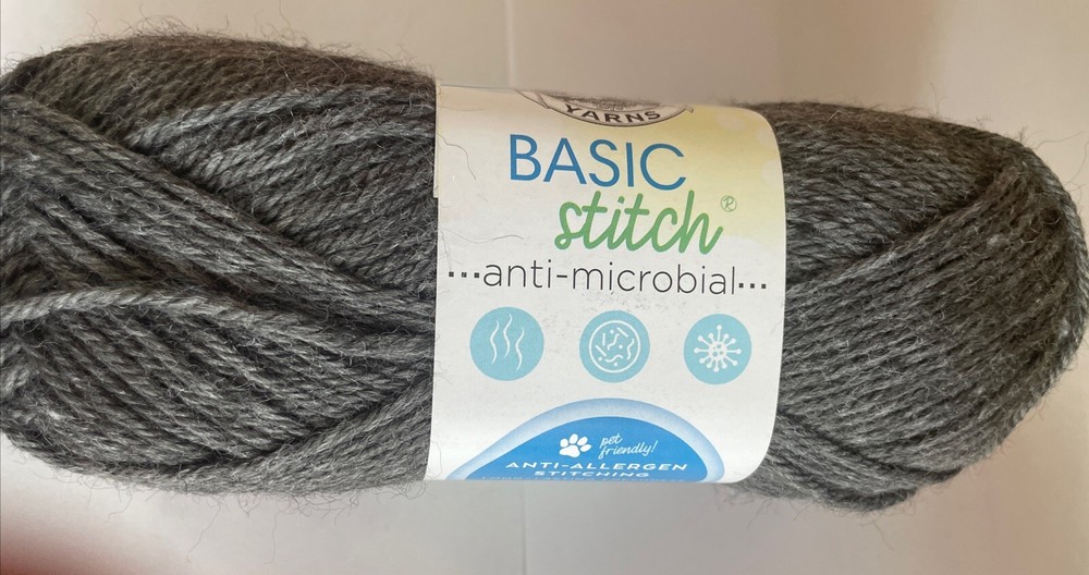 Lion Brand Basic Stitch Antimicrobial Yarn-Charcoal