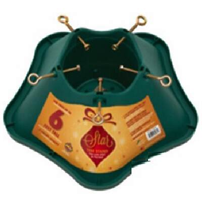 Jack Post 506-ST Christmas Tree Stand, Green Plastic, 6 Ft. Tree - Quantity 1