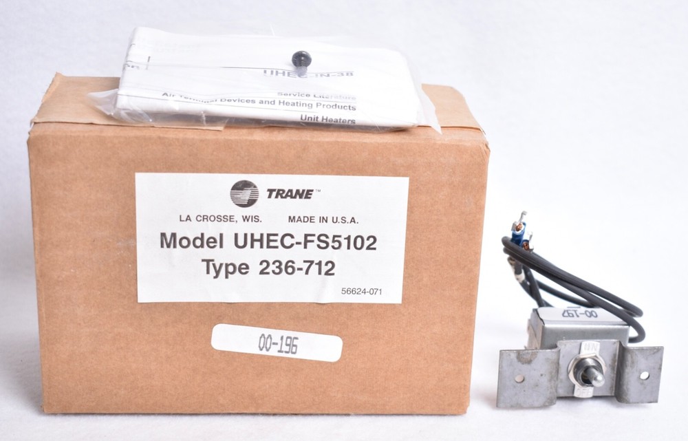 Trane Manual Fan Two Position Toggle Switch  UHEC-FS5102