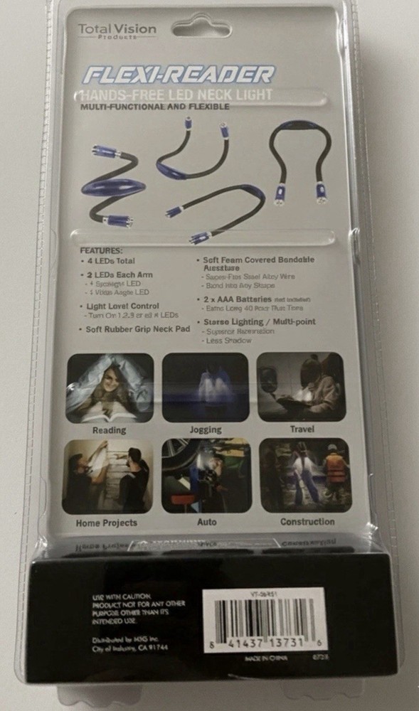Total Vision • Flexible Personal Light System. Hands-Free LED Neck Light.