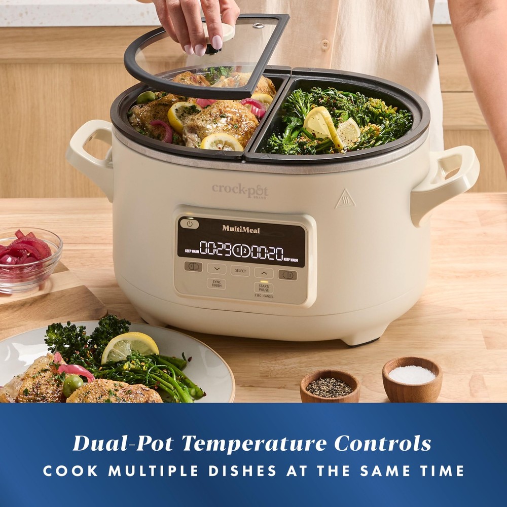 Crock-Pot Multicooker and programmable slow cooker with baking function, oat ...