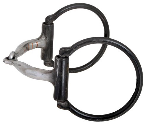 Dutton D Ring Smooth Snaffle with Copper Inlay Bit