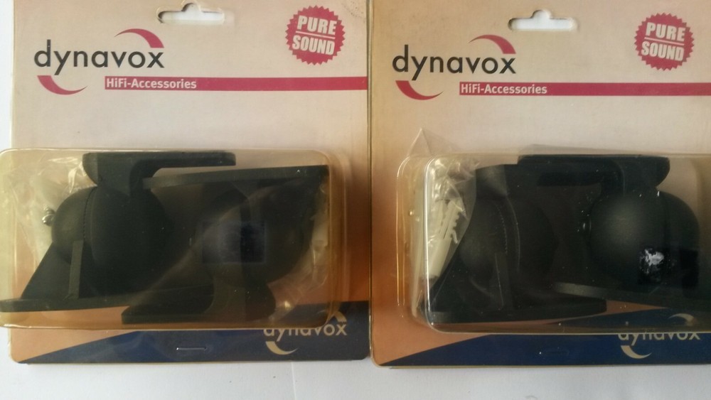 4 SPEAKER WALL BRACKET SWIVEL Heavy Duty in Black ABS Plastic