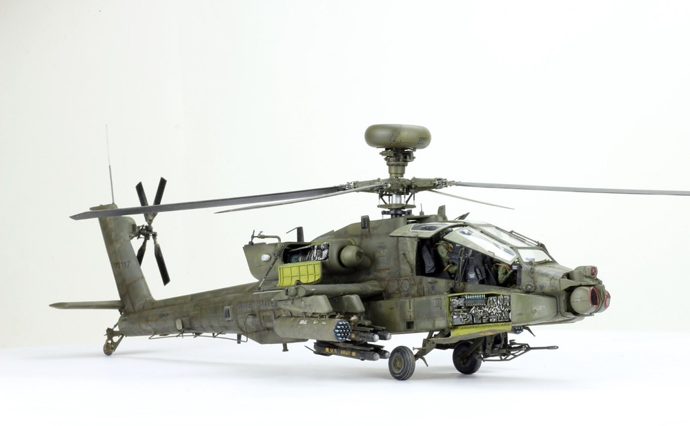 ProBuilt 1:35 AH-64D Apache Longbow Helicopter /w 2 Pilots (PreOrder)